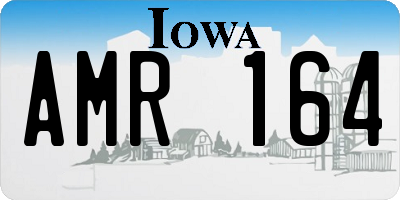 IA license plate AMR164