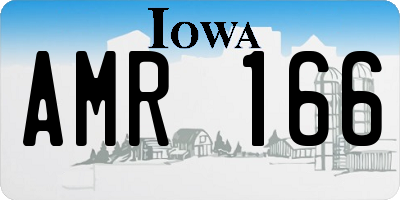 IA license plate AMR166