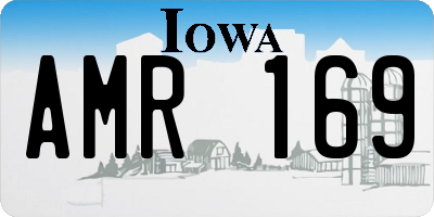 IA license plate AMR169