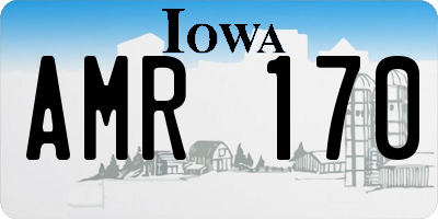 IA license plate AMR170