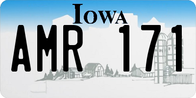 IA license plate AMR171