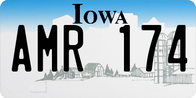 IA license plate AMR174