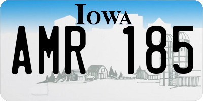 IA license plate AMR185