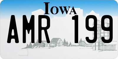 IA license plate AMR199