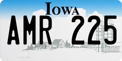 IA license plate AMR225