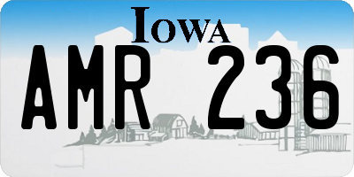 IA license plate AMR236