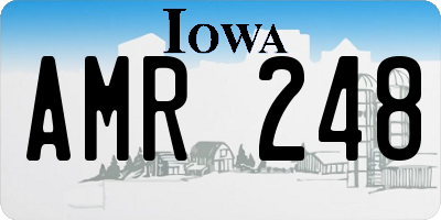 IA license plate AMR248