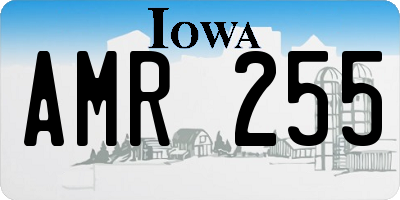 IA license plate AMR255