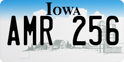 IA license plate AMR256