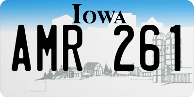 IA license plate AMR261