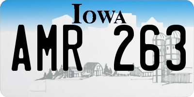 IA license plate AMR263
