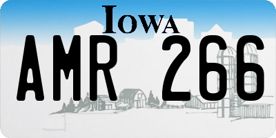 IA license plate AMR266