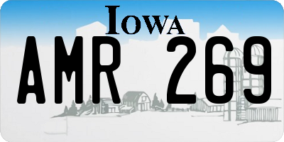 IA license plate AMR269