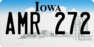 IA license plate AMR272