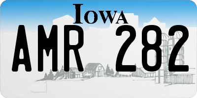 IA license plate AMR282