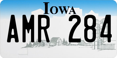 IA license plate AMR284