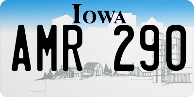 IA license plate AMR290