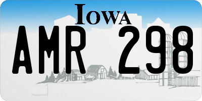IA license plate AMR298