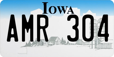 IA license plate AMR304
