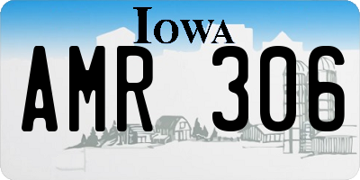 IA license plate AMR306