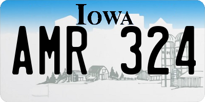 IA license plate AMR324