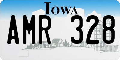 IA license plate AMR328