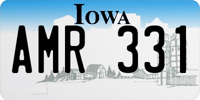 IA license plate AMR331