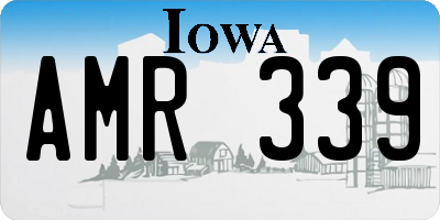 IA license plate AMR339
