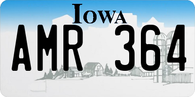 IA license plate AMR364