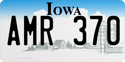 IA license plate AMR370