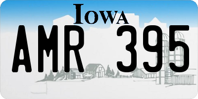 IA license plate AMR395