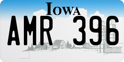 IA license plate AMR396