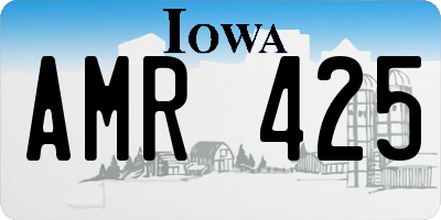 IA license plate AMR425