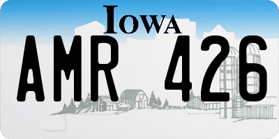 IA license plate AMR426