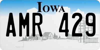 IA license plate AMR429