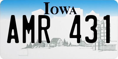 IA license plate AMR431