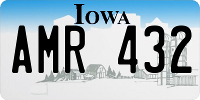 IA license plate AMR432