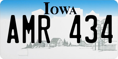 IA license plate AMR434