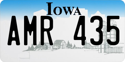 IA license plate AMR435