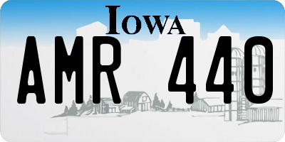 IA license plate AMR440