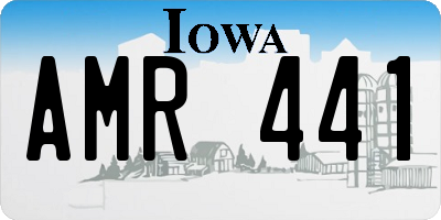 IA license plate AMR441