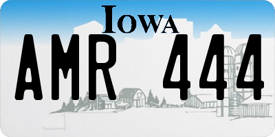 IA license plate AMR444