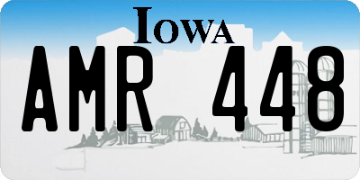 IA license plate AMR448