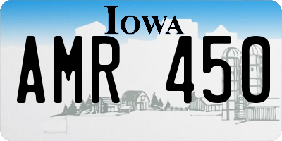 IA license plate AMR450