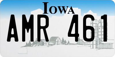 IA license plate AMR461