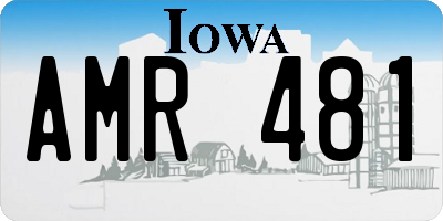 IA license plate AMR481