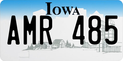 IA license plate AMR485