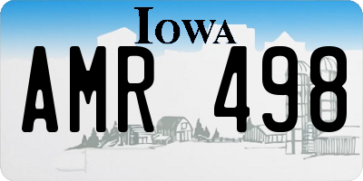 IA license plate AMR498