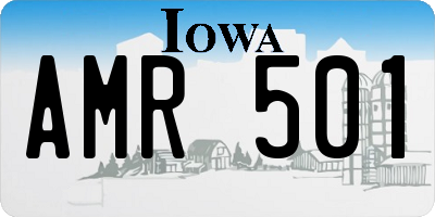 IA license plate AMR501