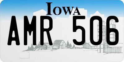 IA license plate AMR506